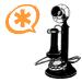 Image of Candlestick Phone with Asterisk Logo on its Dial